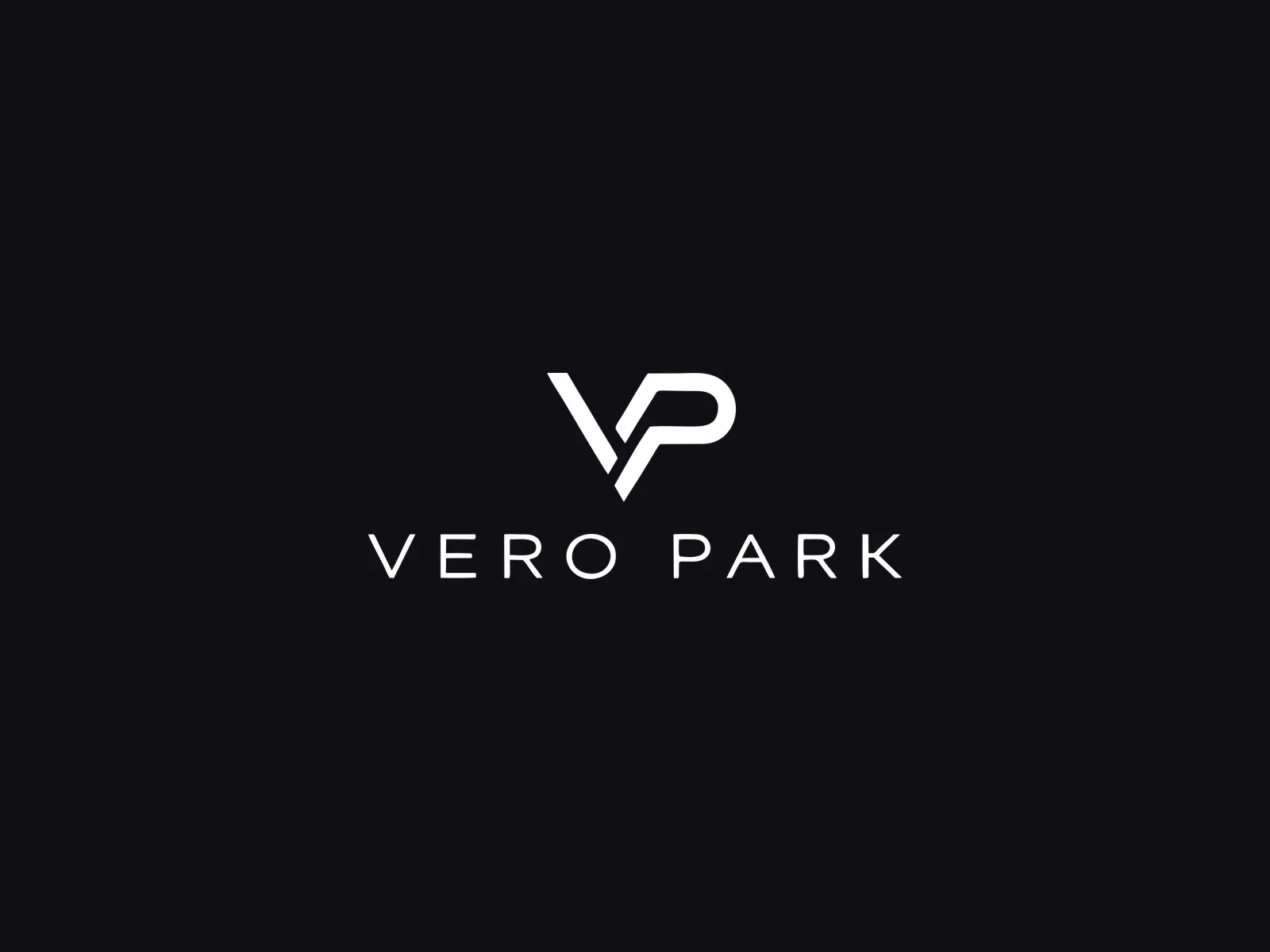 Logotipo do Vero Park, o estacionamento do grupo